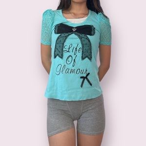 George Y2k Bow Shirt